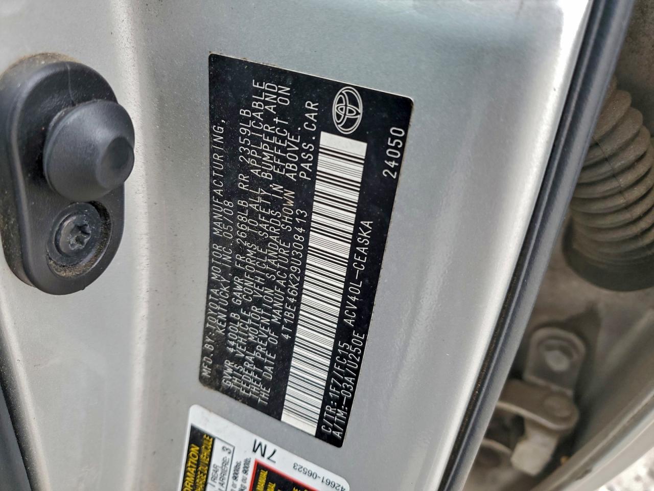 2009 TOYOTA CAMRY BASE photo 12