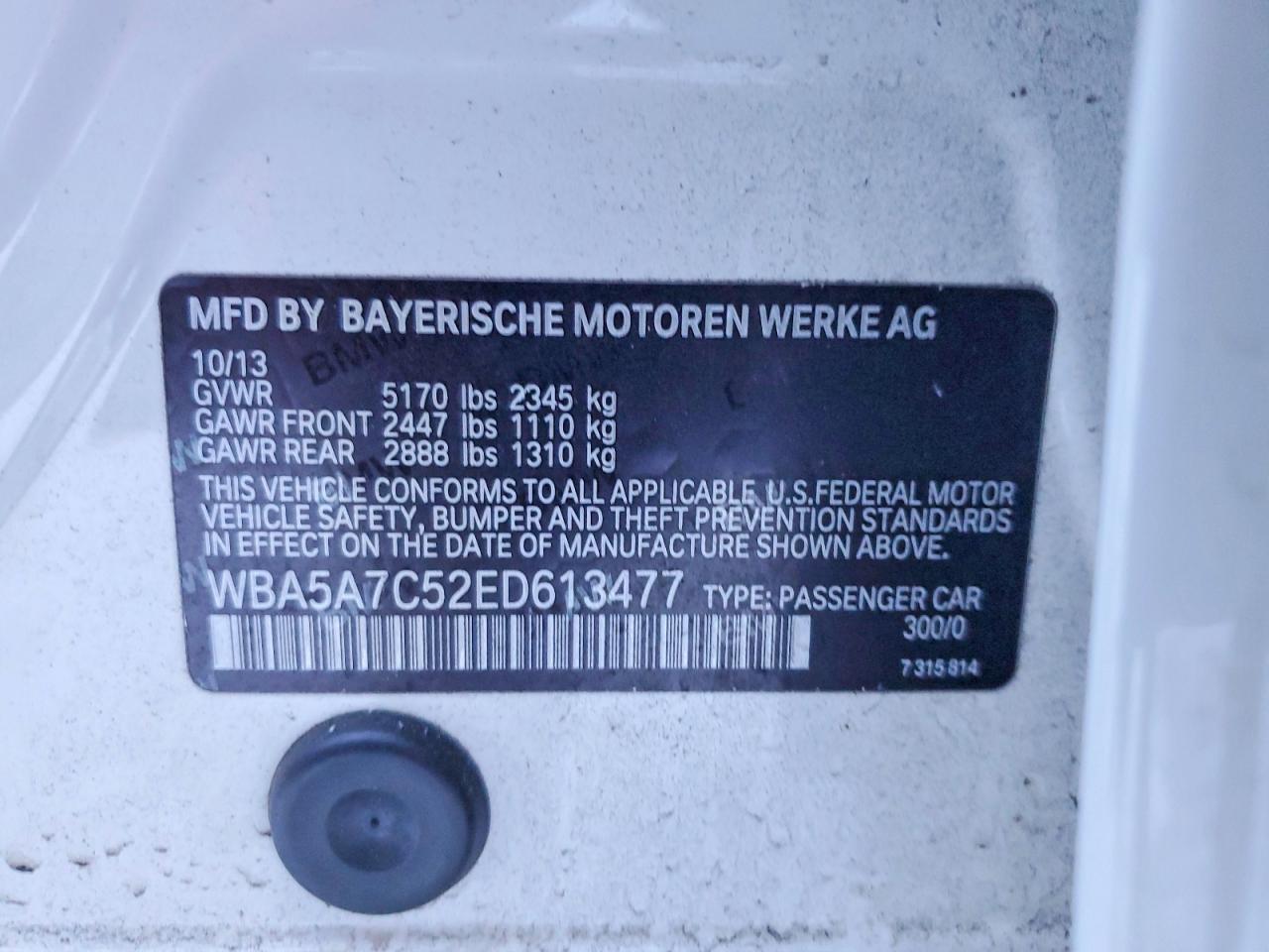 2014 BMW 528 XI photo 12