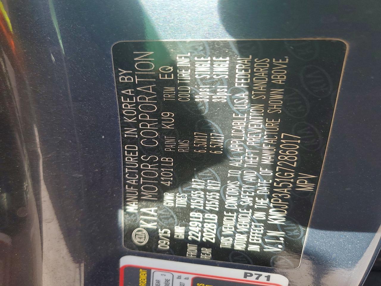 2016 KIA SOUL + photo 12
