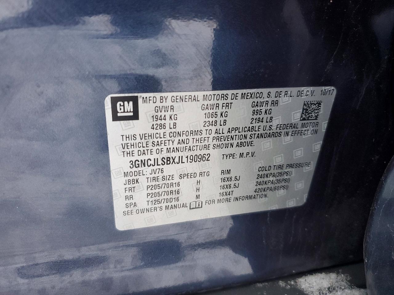 2018 CHEVROLET TRAX 1LT photo 23