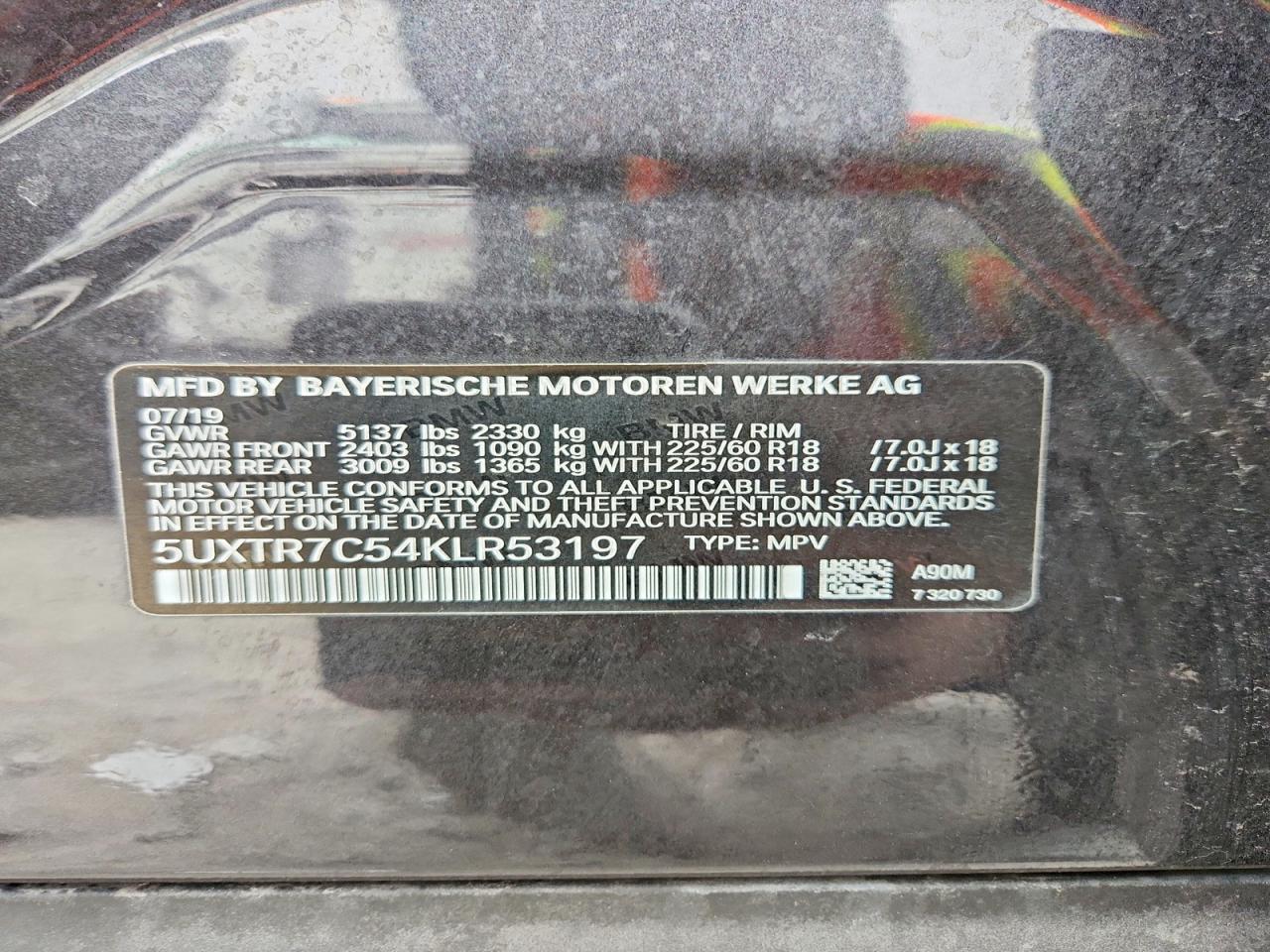 2019 BMW X3 SDRIVE30I photo 13