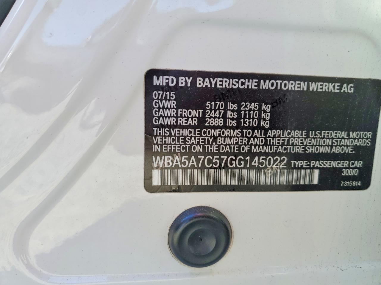 2016 BMW 528 XI photo 13