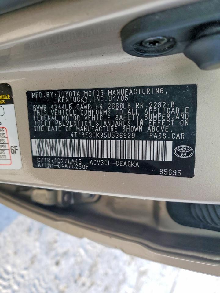 2005 TOYOTA CAMRY LE photo 12