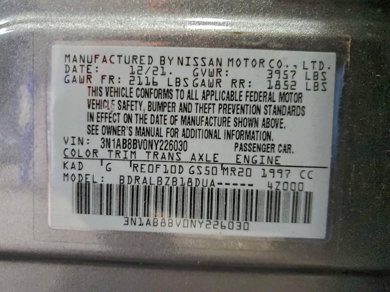 2022 NISSAN SENTRA S photo 12