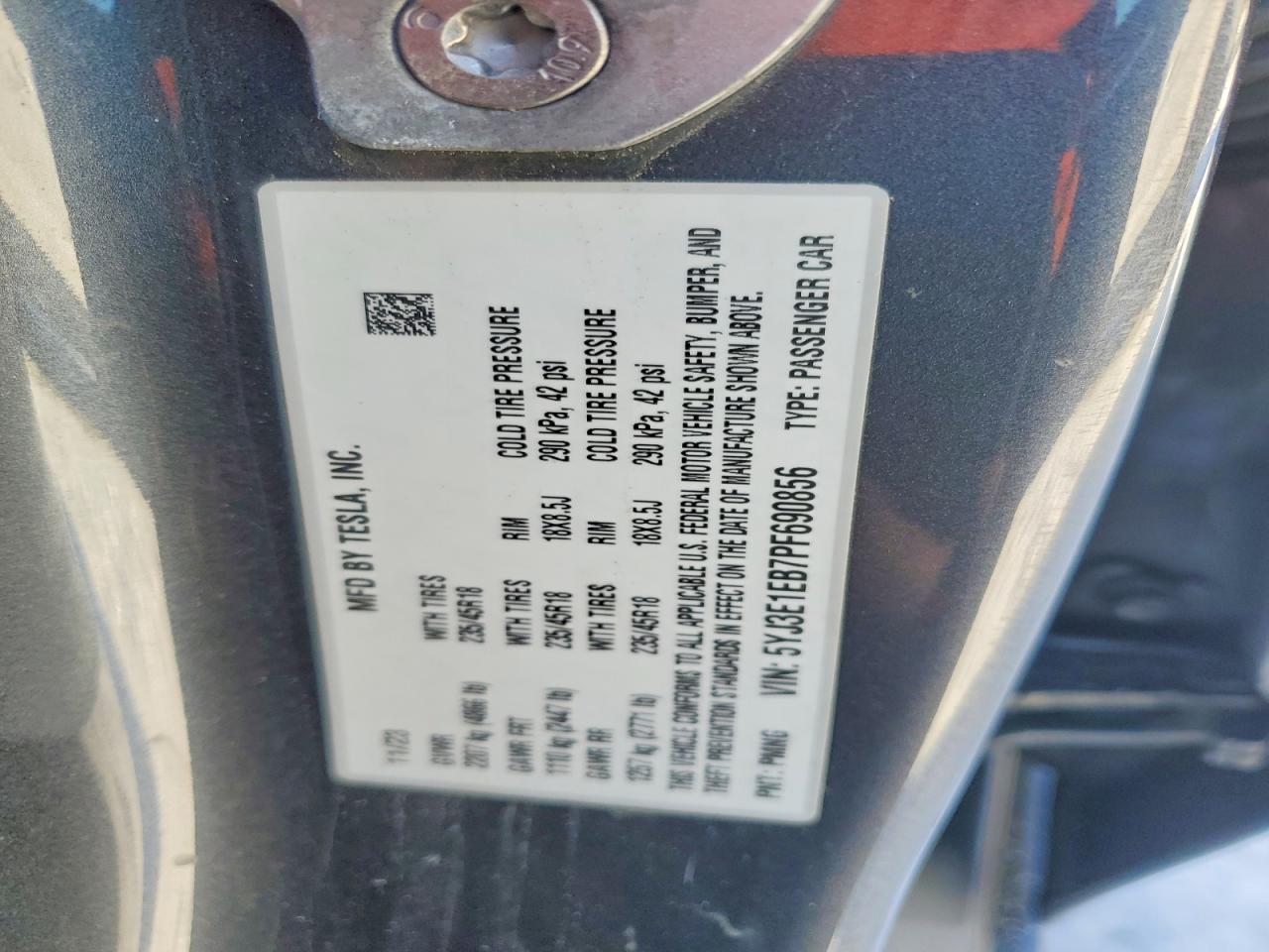 2023 TESLA MODEL 3 photo 23