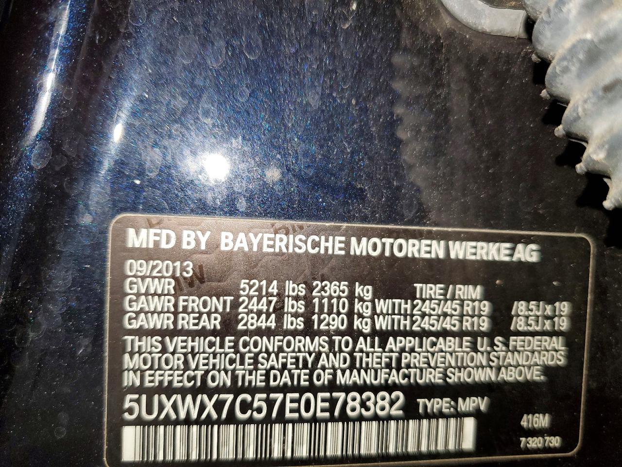 2014 BMW X3 XDRIVE35I photo 13