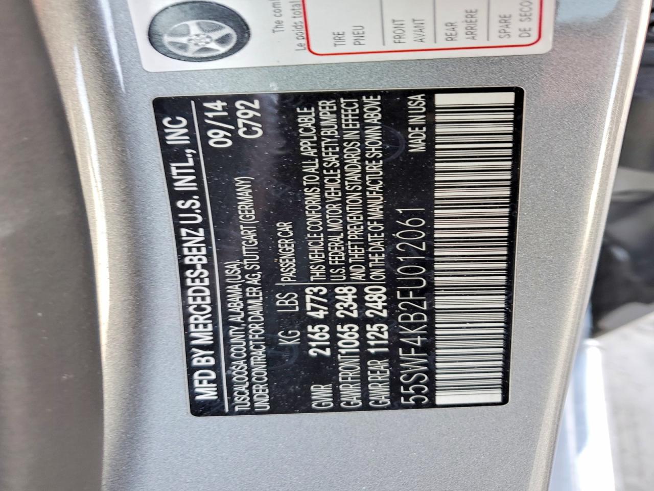 2015 MERCEDES-BENZ C 300 4MATIC photo 13