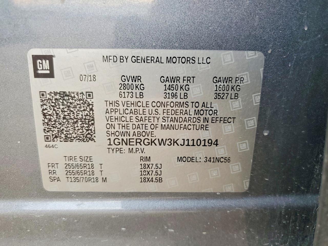 2019 CHEVROLET TRAVERSE LT photo 13