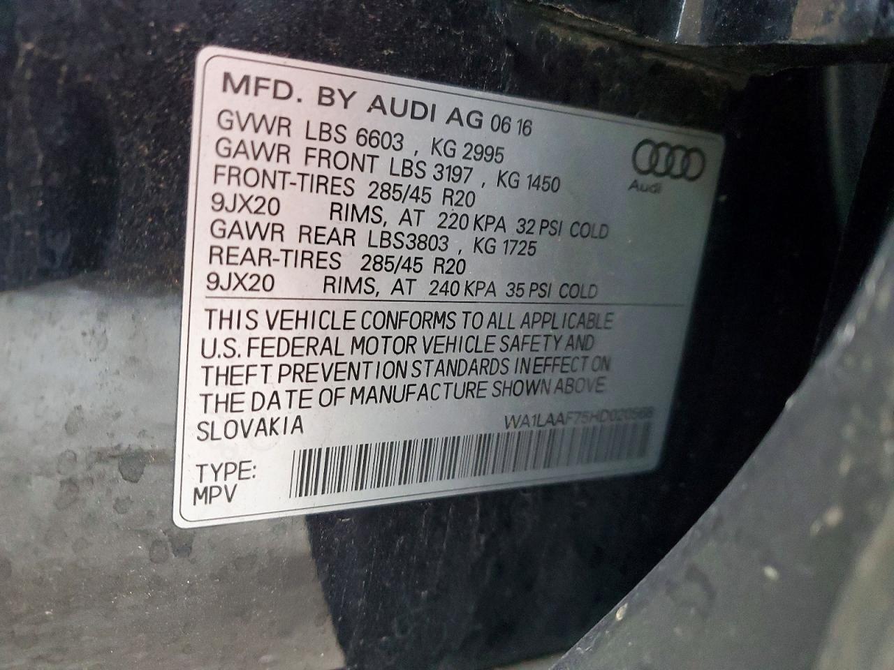 2017 AUDI Q7 PREMIUM PLUS photo 14