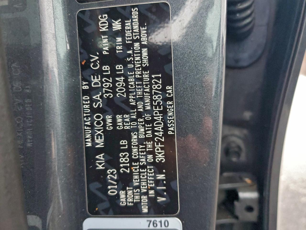 2023 KIA FORTE LX photo 12