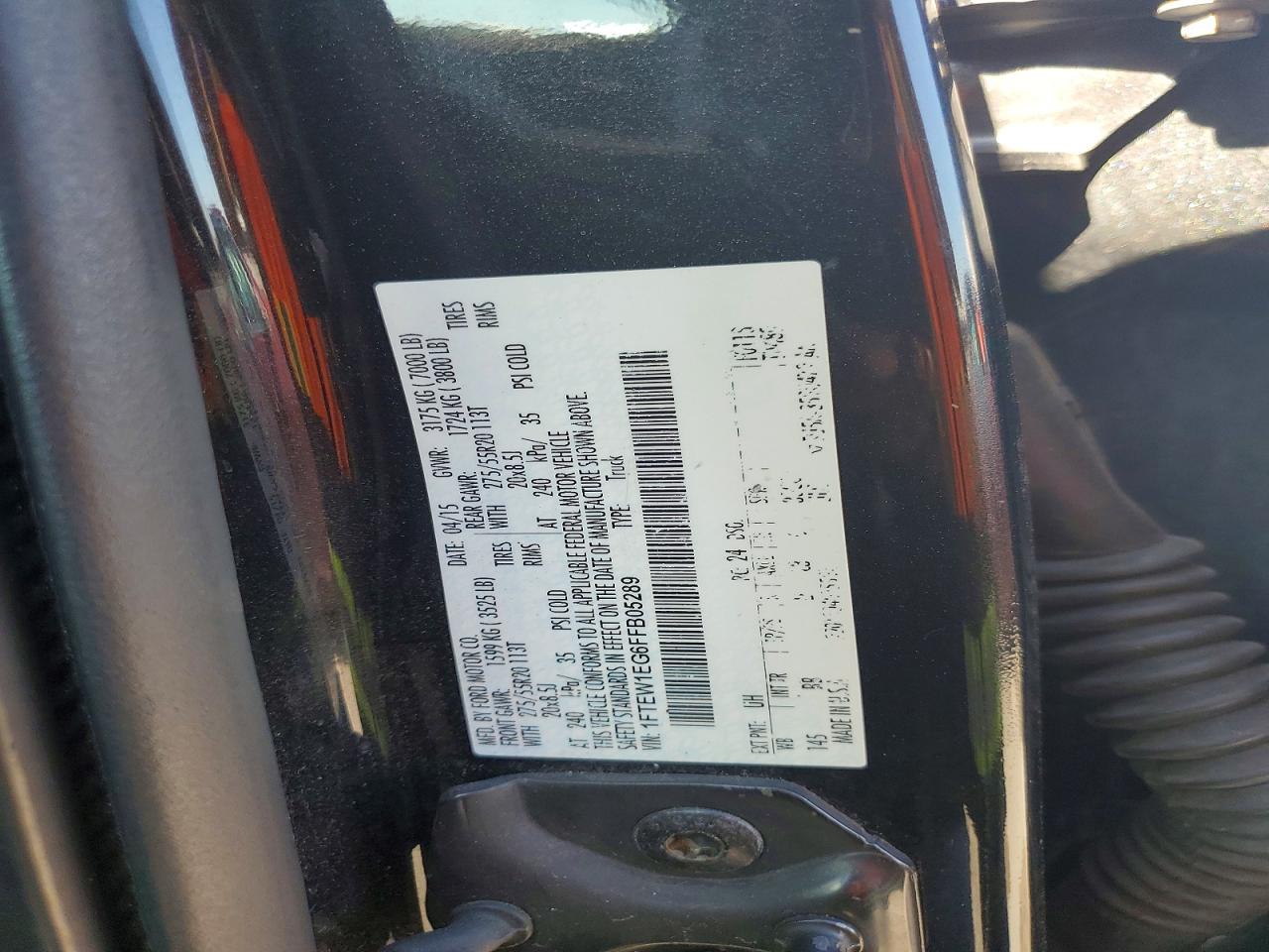 2015 FORD F150 SUPERCREW photo 12