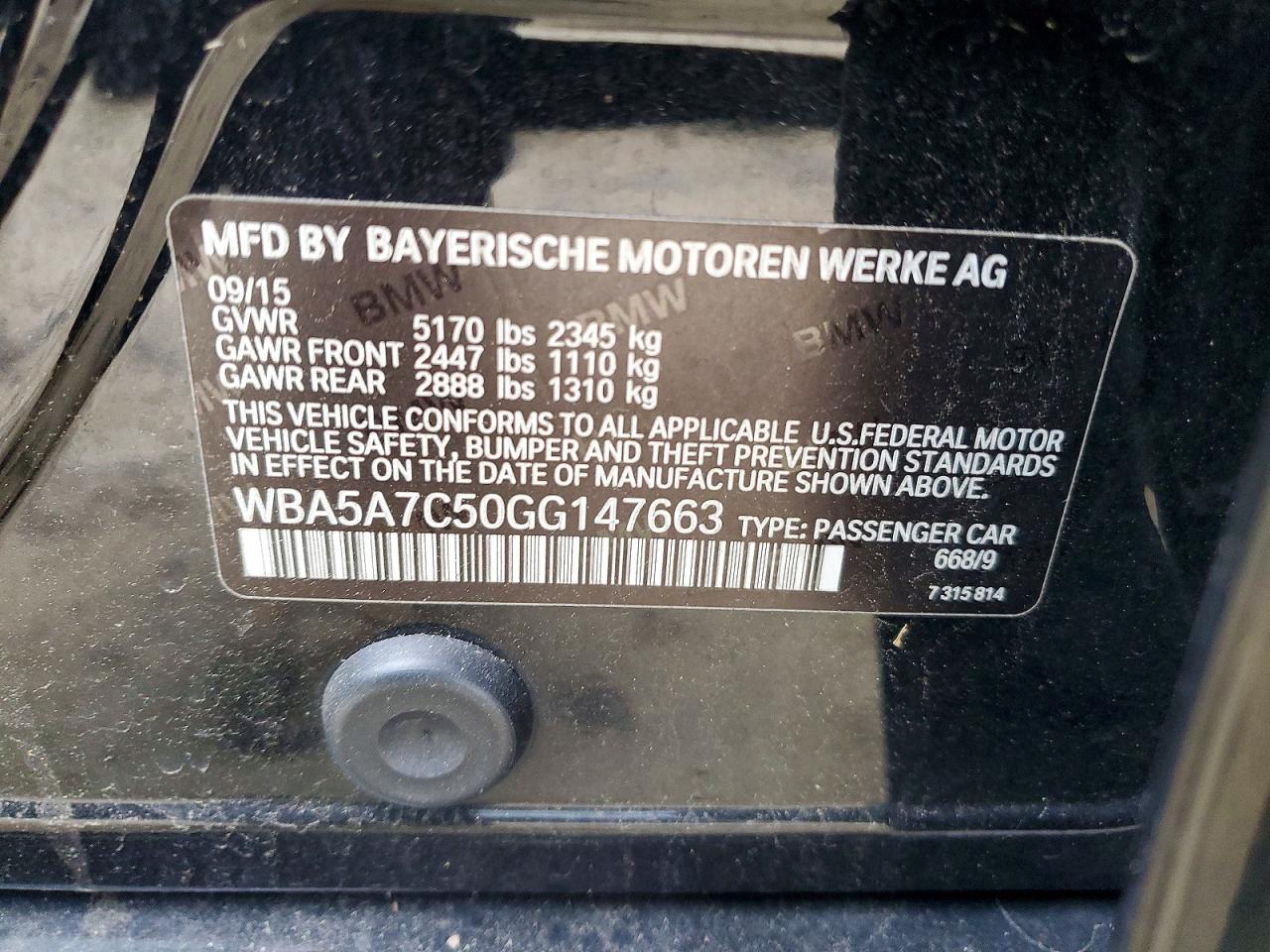 2016 BMW 528 XI photo 12
