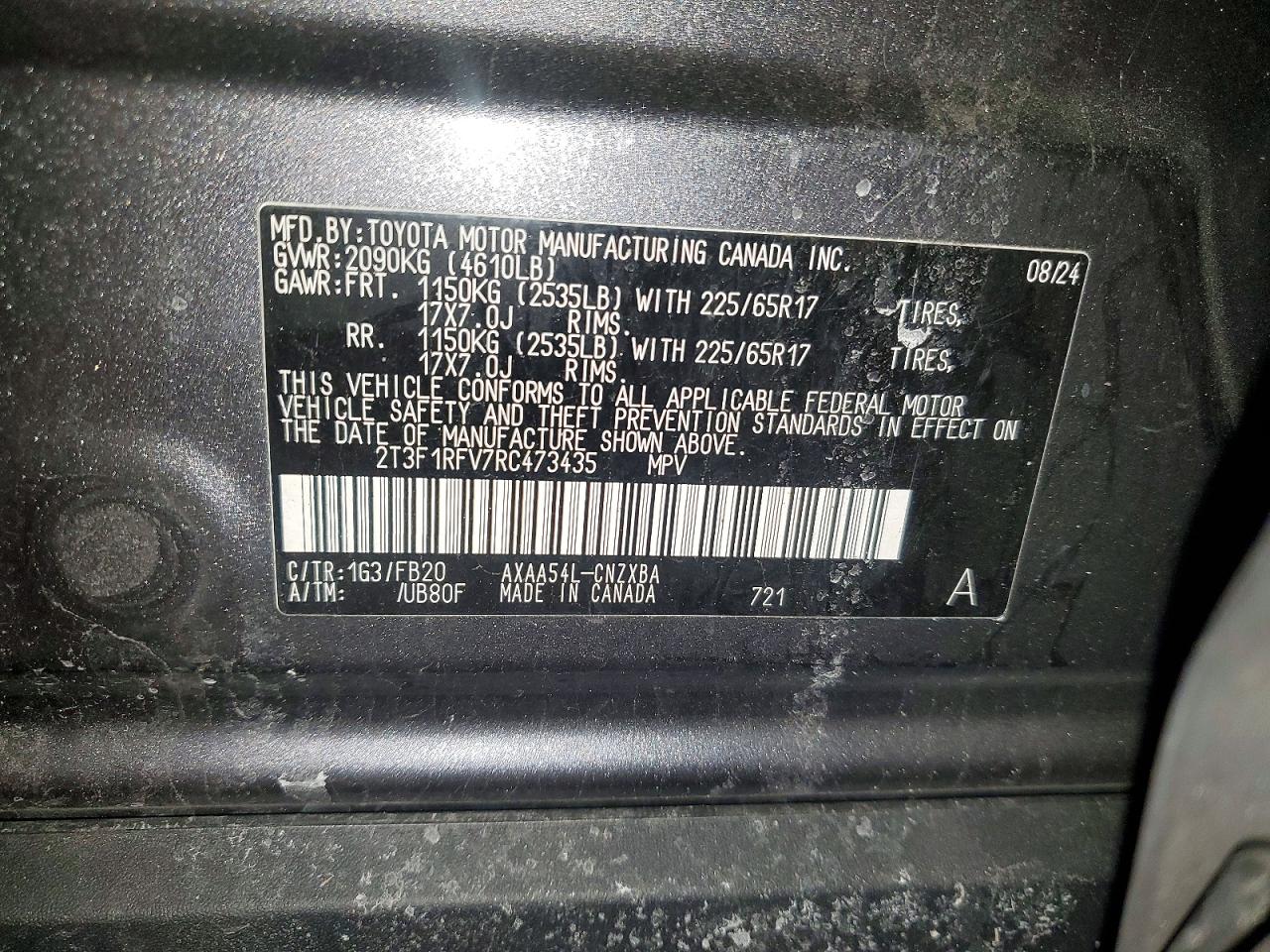 2024 TOYOTA RAV4 LE photo 13