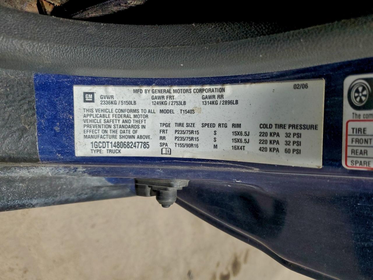 2006 CHEVROLET COLORADO photo 12