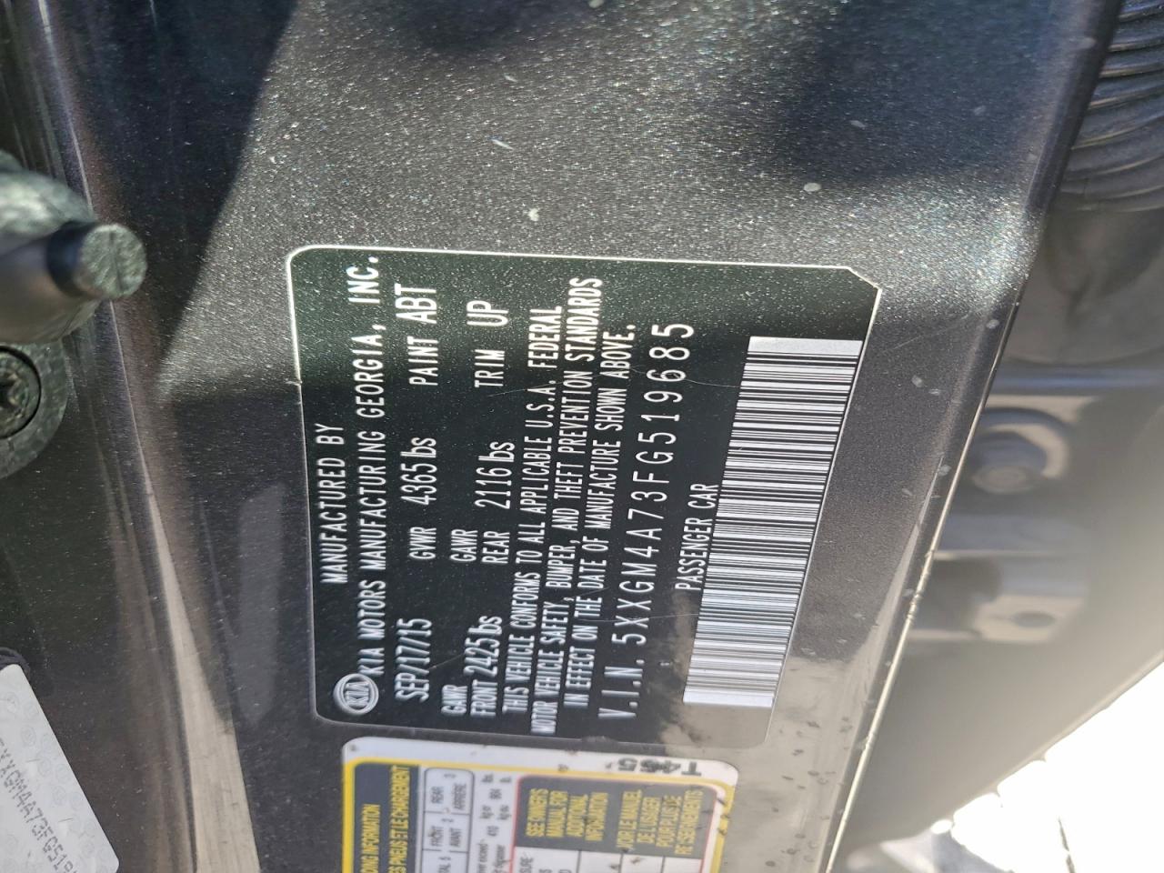 2015 KIA OPTIMA LX photo 12