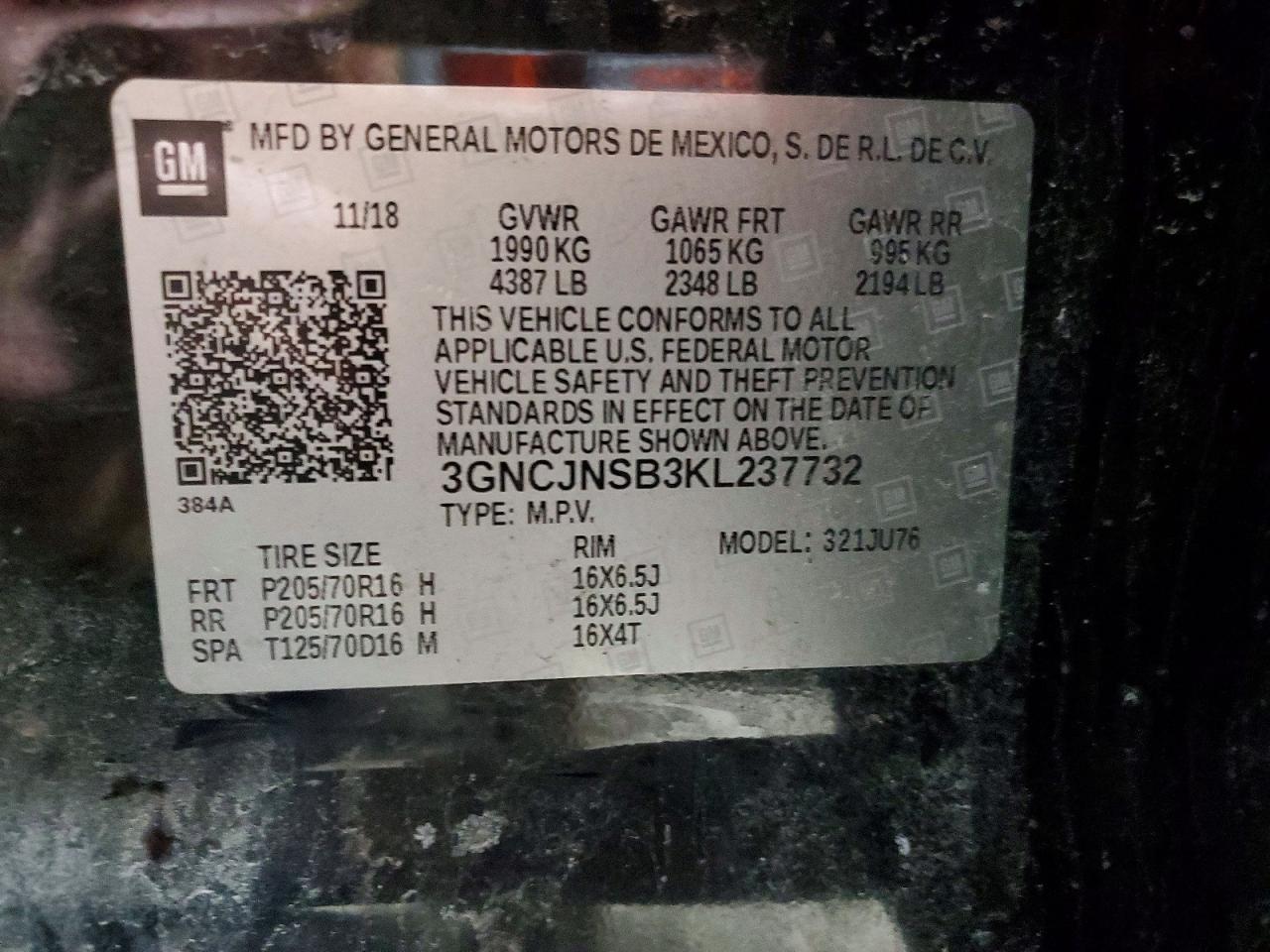 2019 CHEVROLET TRAX LS photo 25