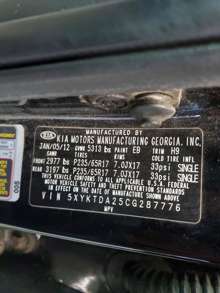 2012 KIA SORENTO BASE photo 13