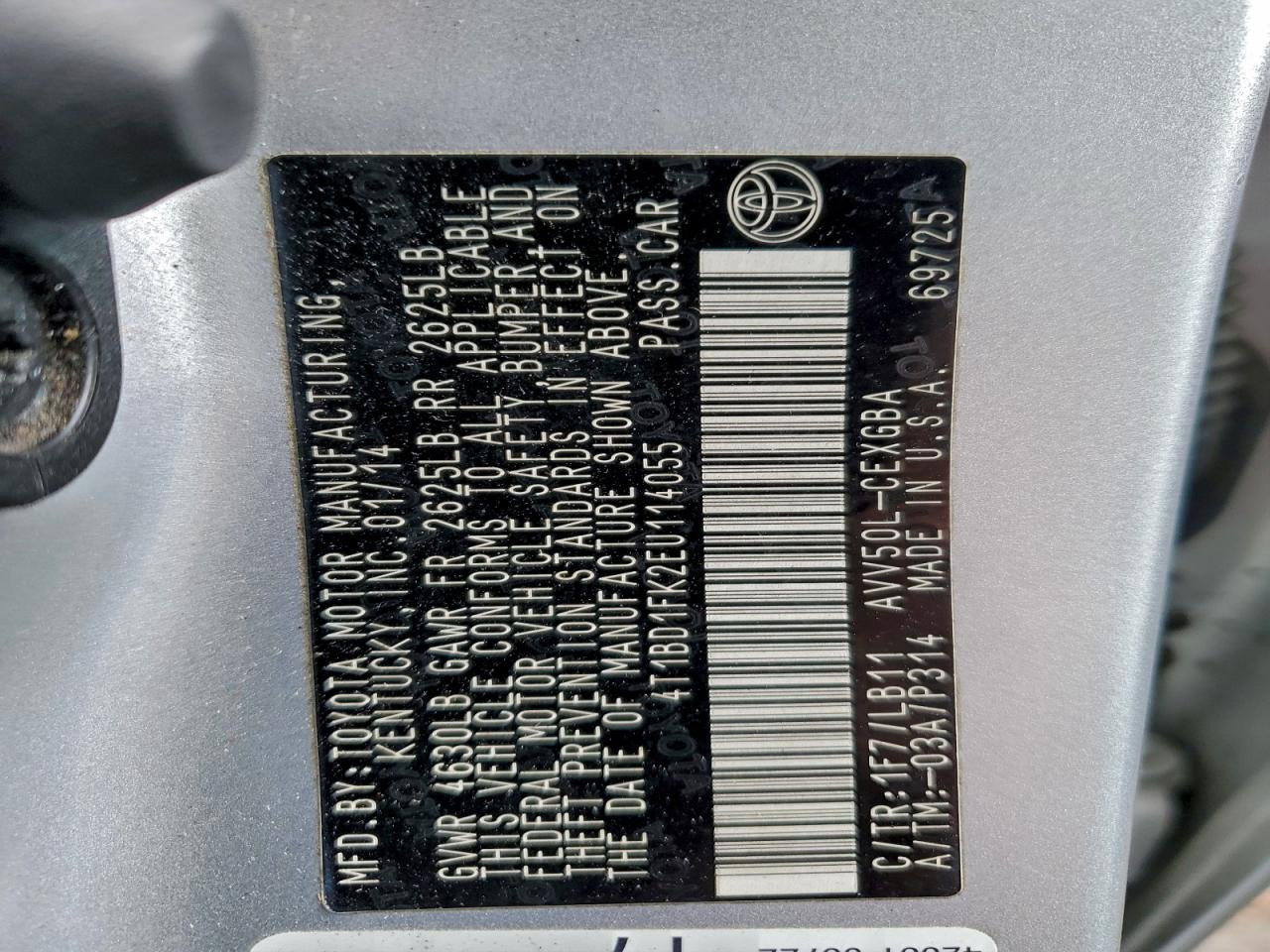 2014 TOYOTA CAMRY HYBRID photo 12