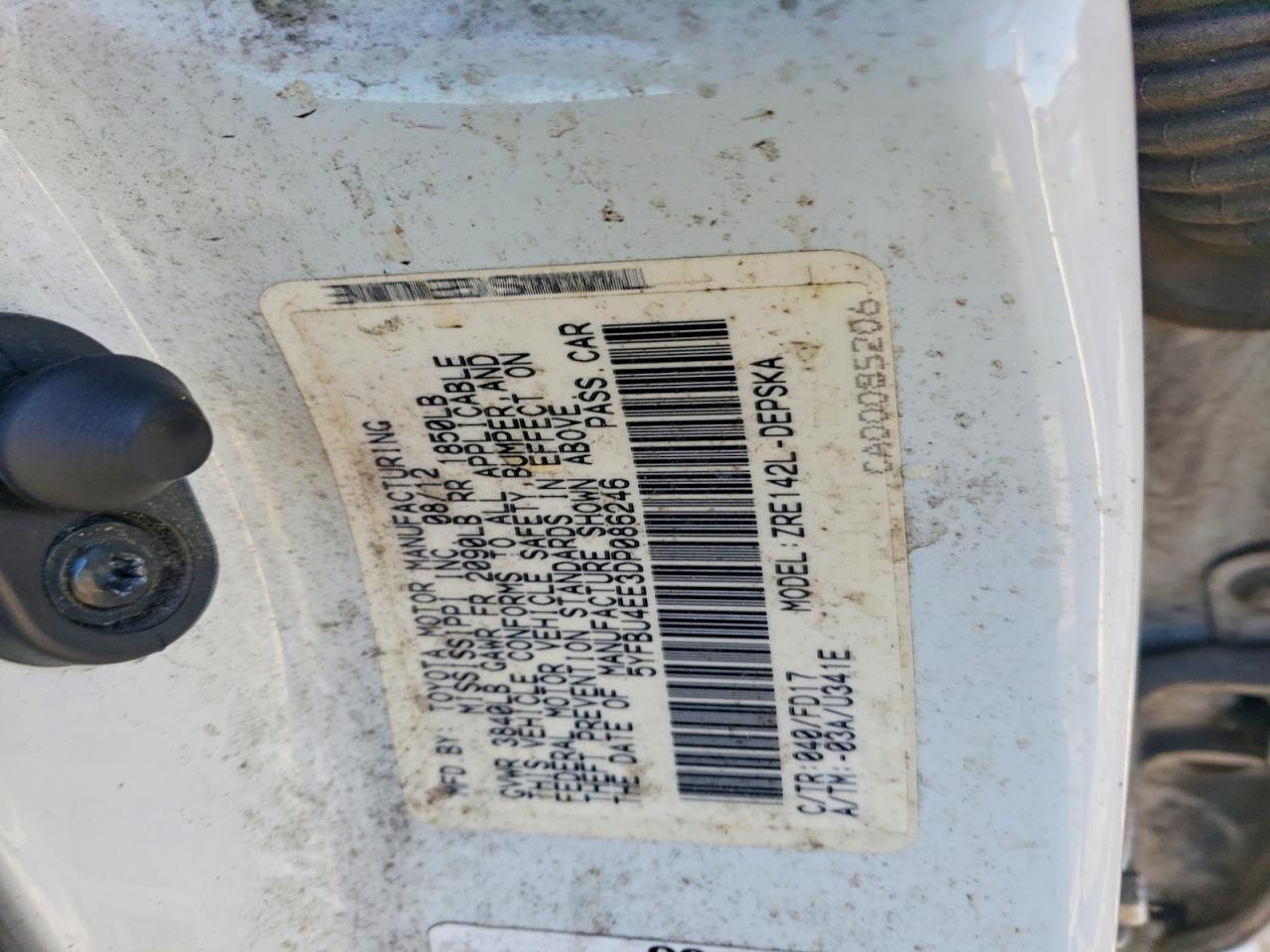 2013 TOYOTA COROLLA BASE photo 13