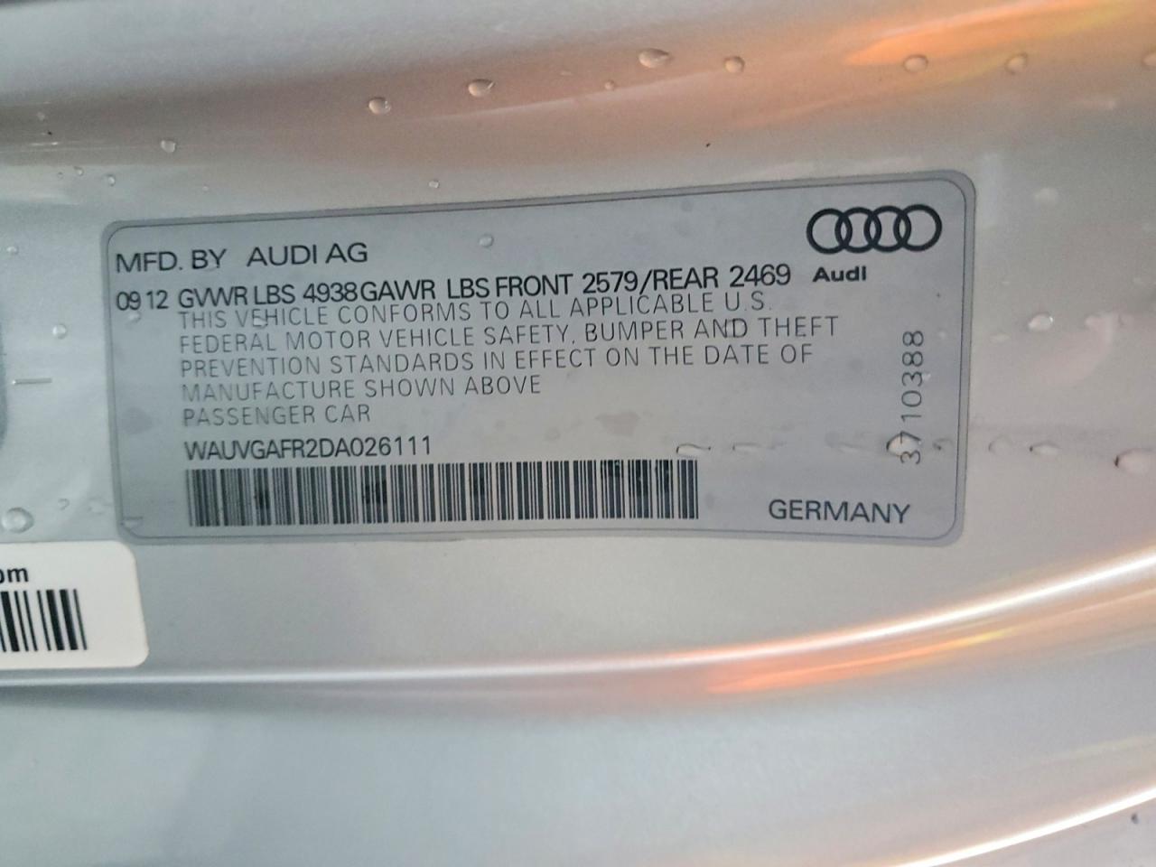 2013 AUDI S5 PRESTIGE photo 12