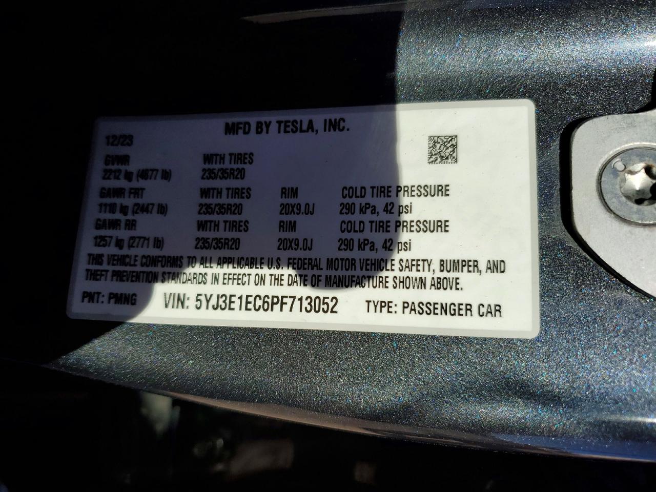 2023 TESLA MODEL 3 photo 12