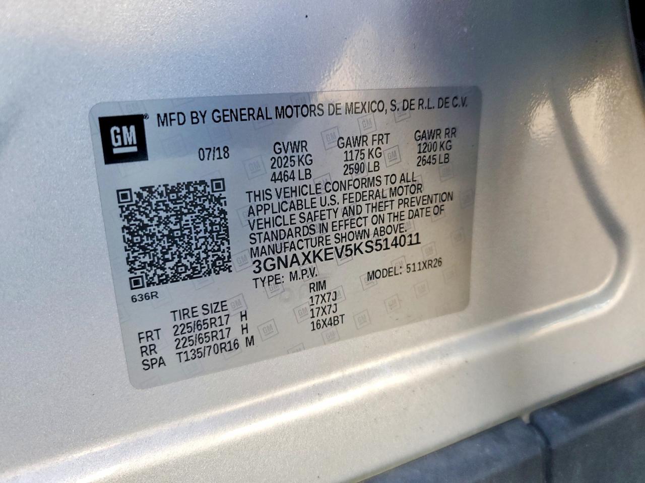 2019 CHEVROLET EQUINOX LT photo 13