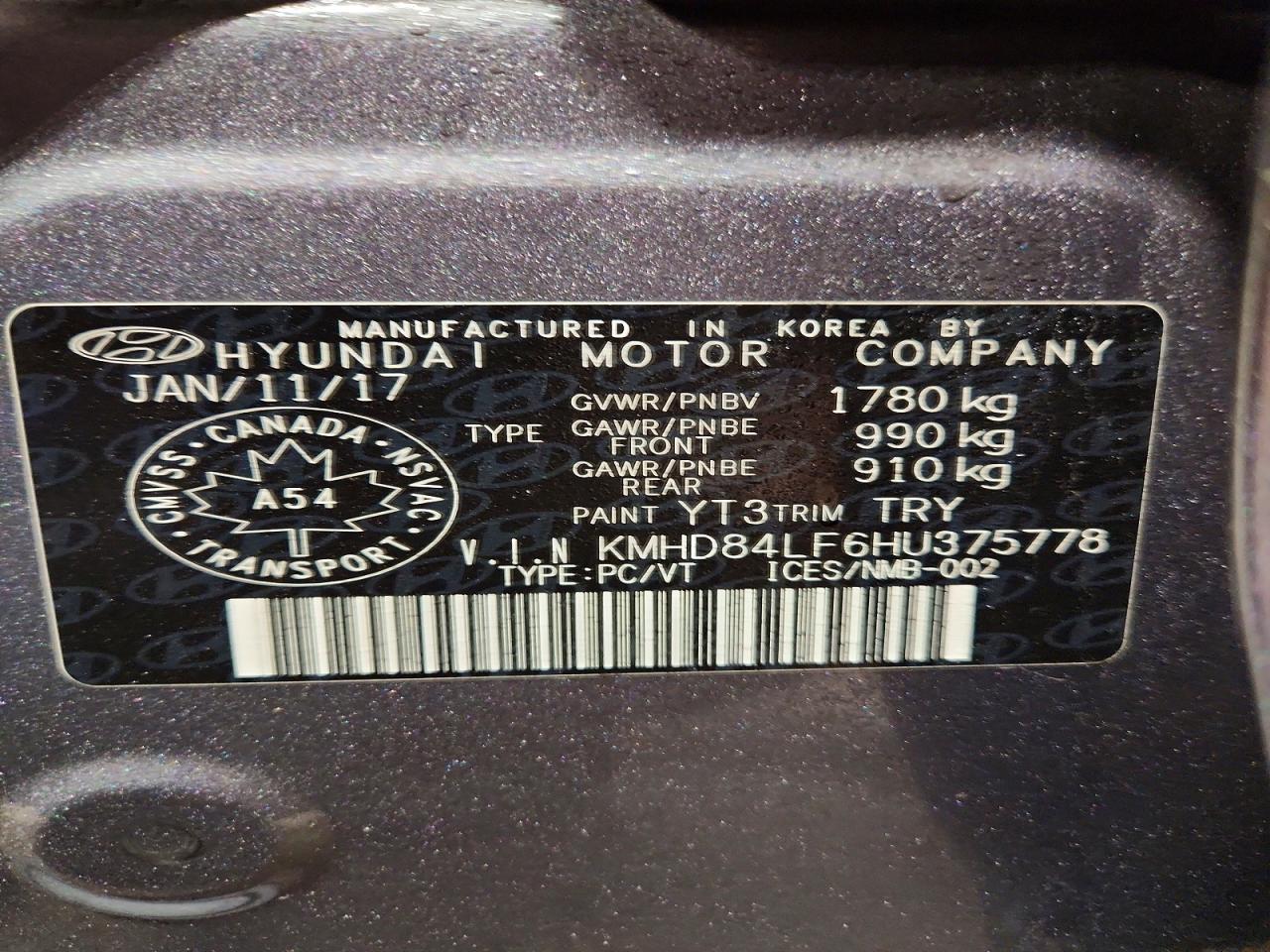 2017 HYUNDAI ELANTRA SE photo 13