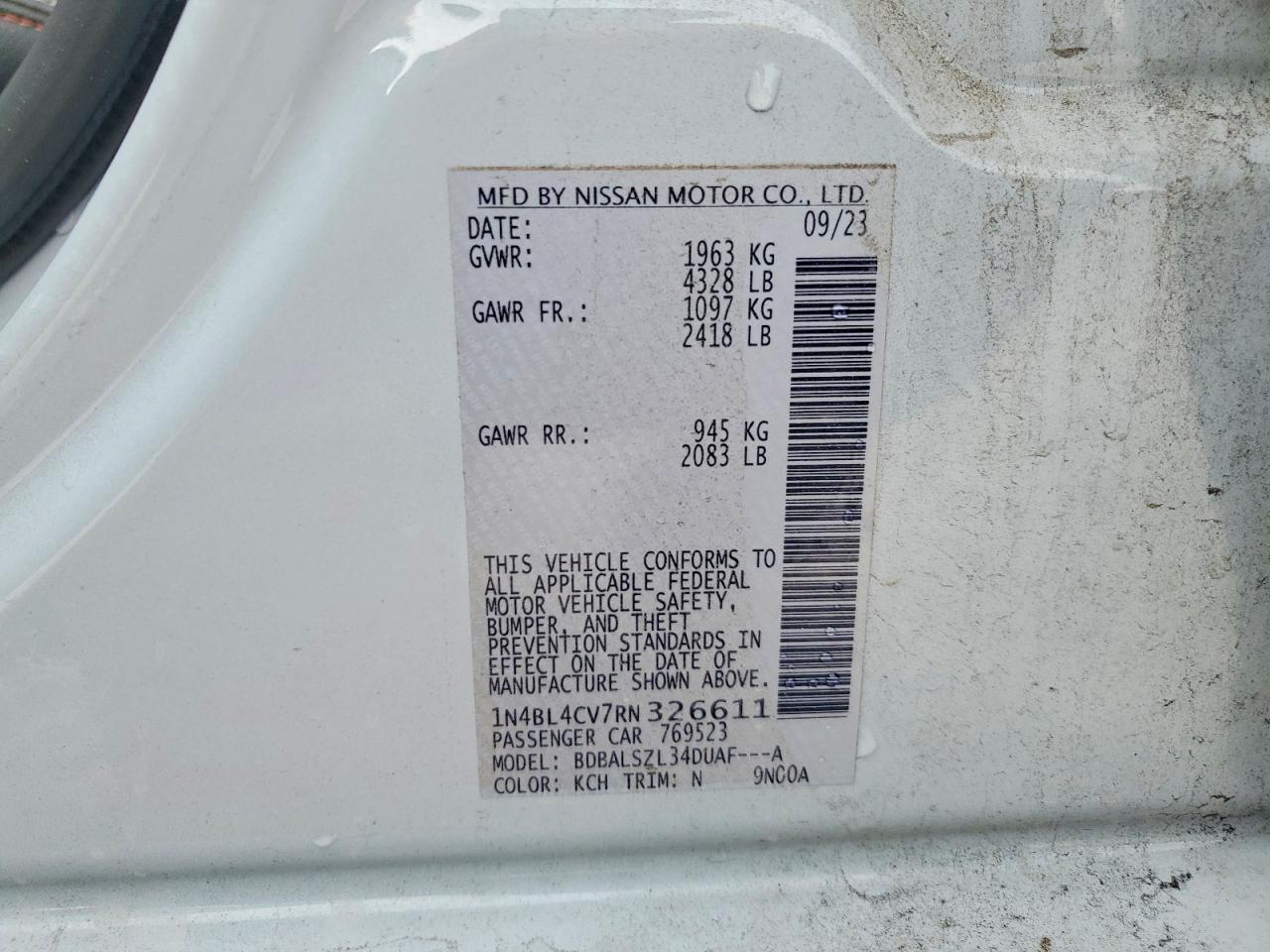 2024 NISSAN ALTIMA 2.5 SR photo 13