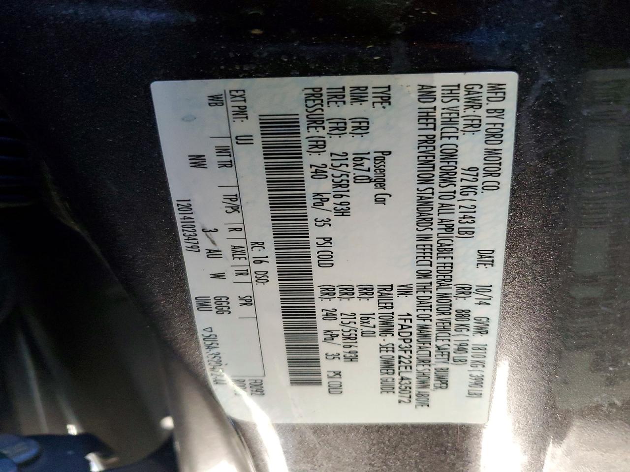 2014 FORD FOCUS SE photo 12