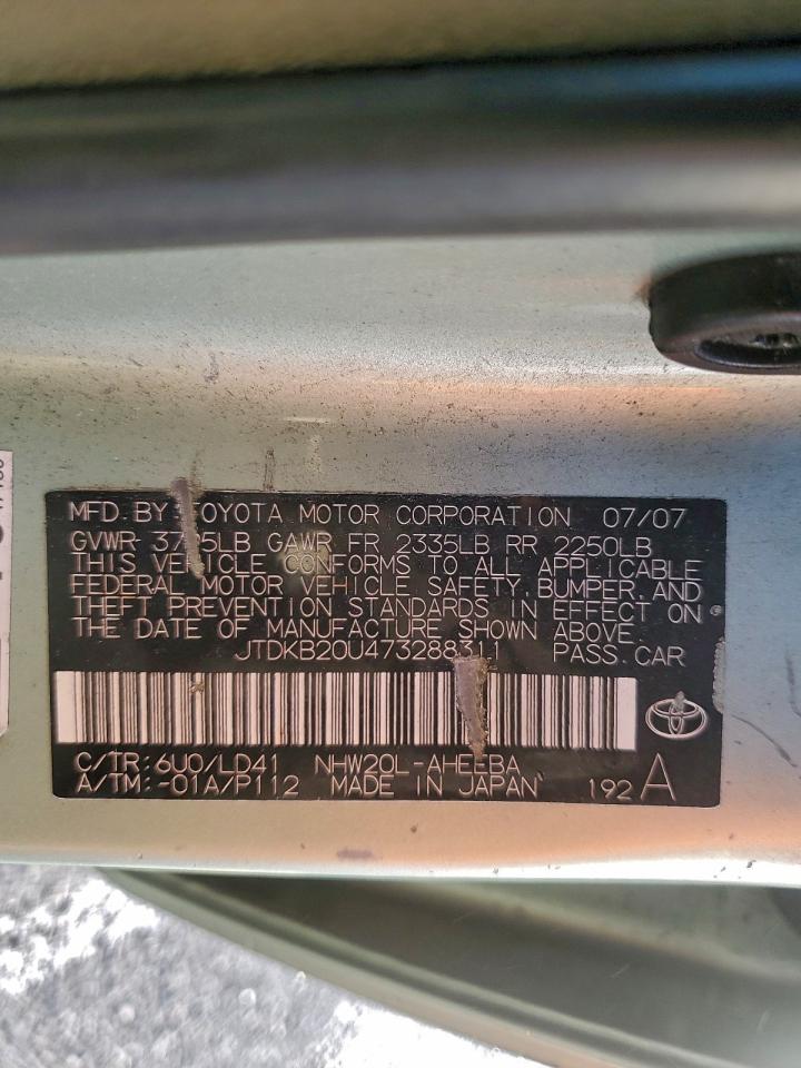 2007 TOYOTA PRIUS photo 12