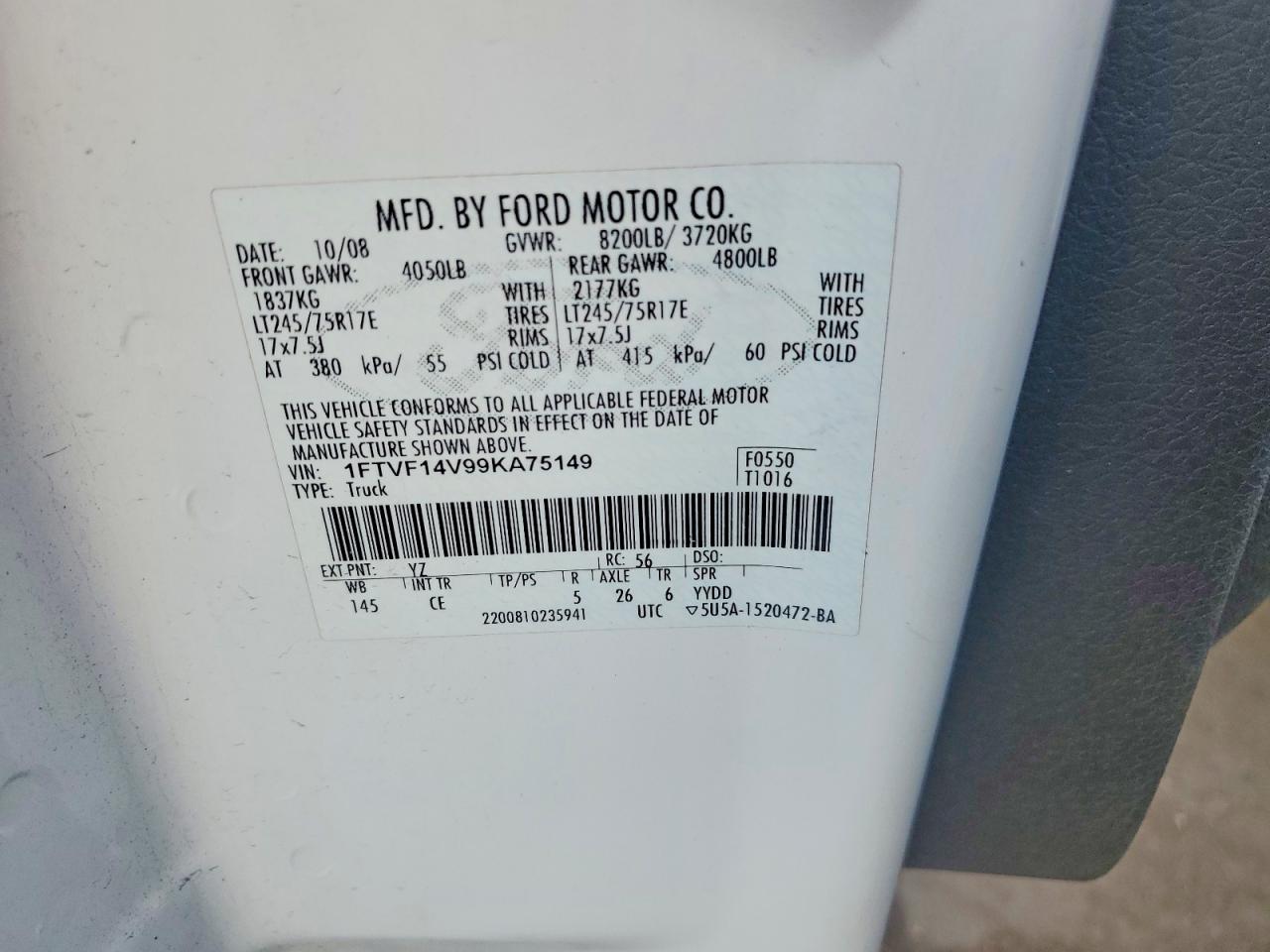2009 FORD F150 photo 13