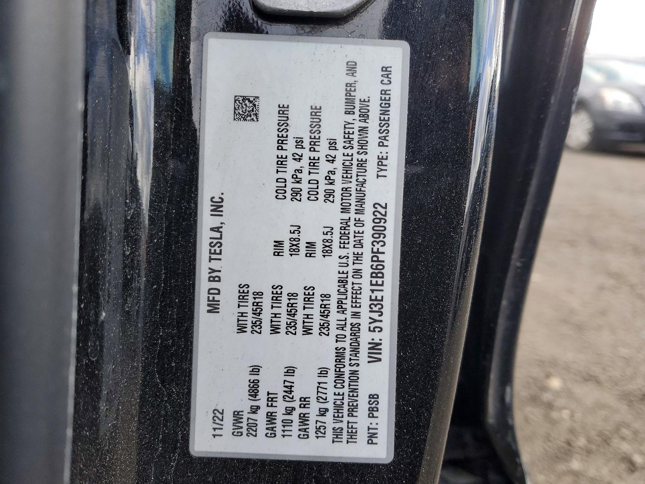 2023 TESLA MODEL 3 photo 12