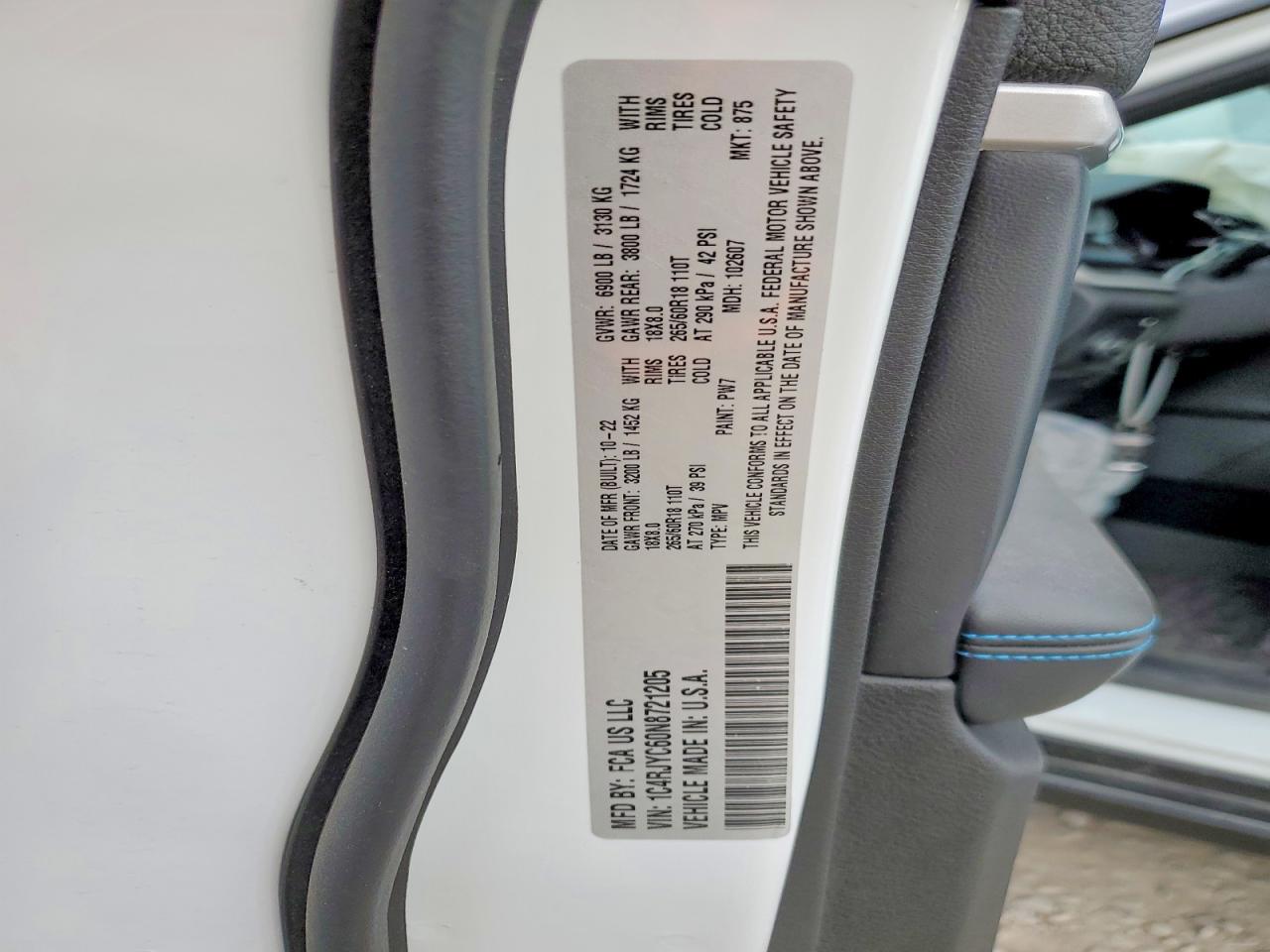 2022 JEEP GRAND CHEROKEE TRAILHAWK 4XE photo 12