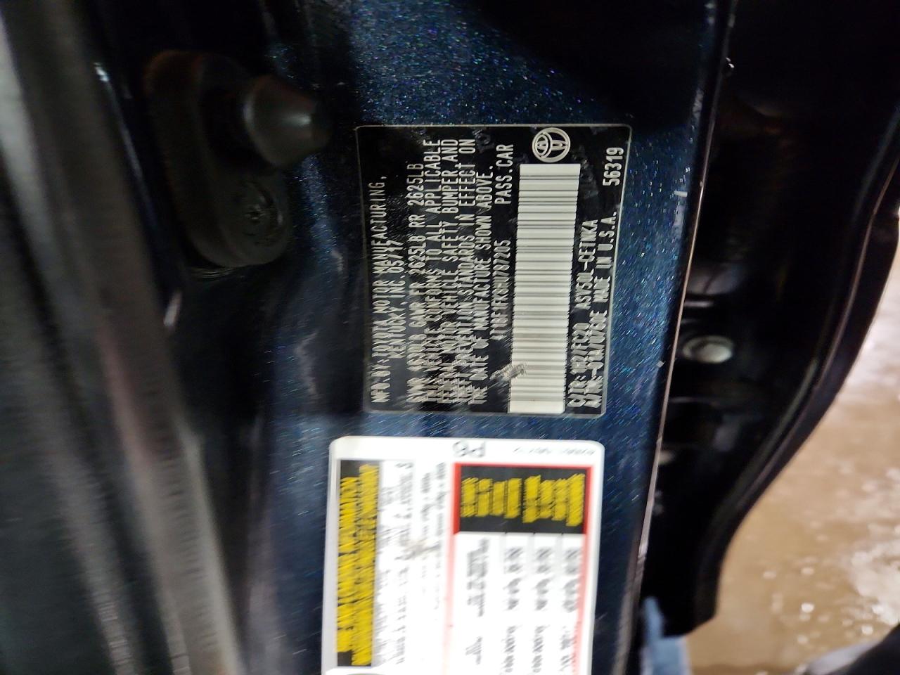 2017 TOYOTA CAMRY LE photo 12