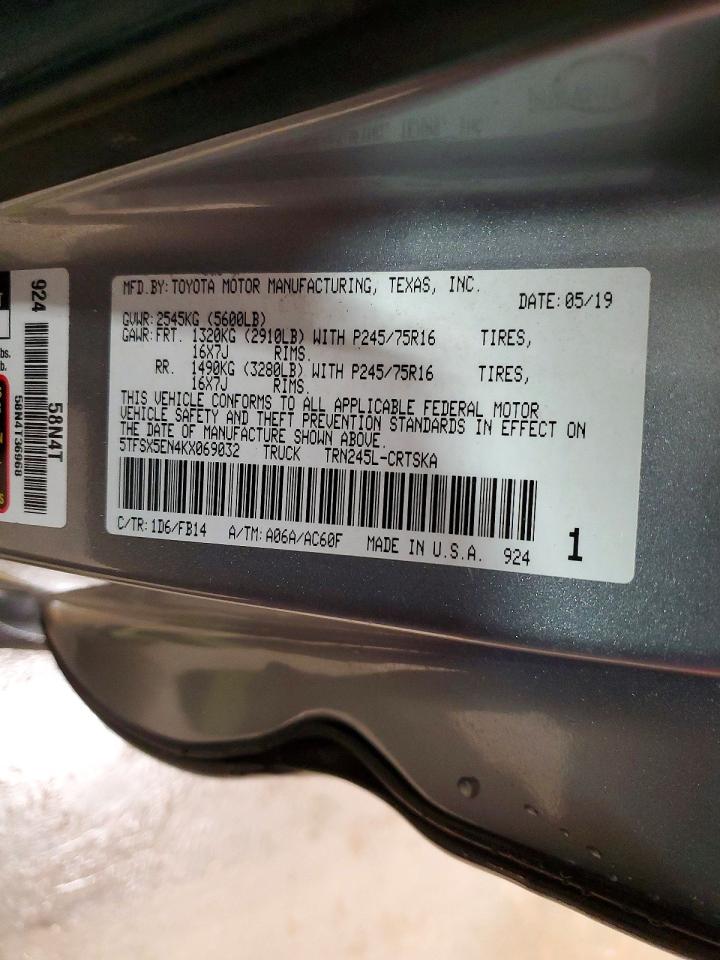 2019 TOYOTA TACOMA ACCESS CAB photo 13