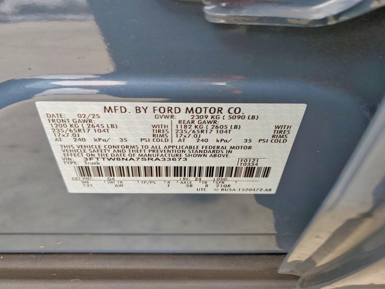 2025 FORD MAVERICK TREMOR photo 12