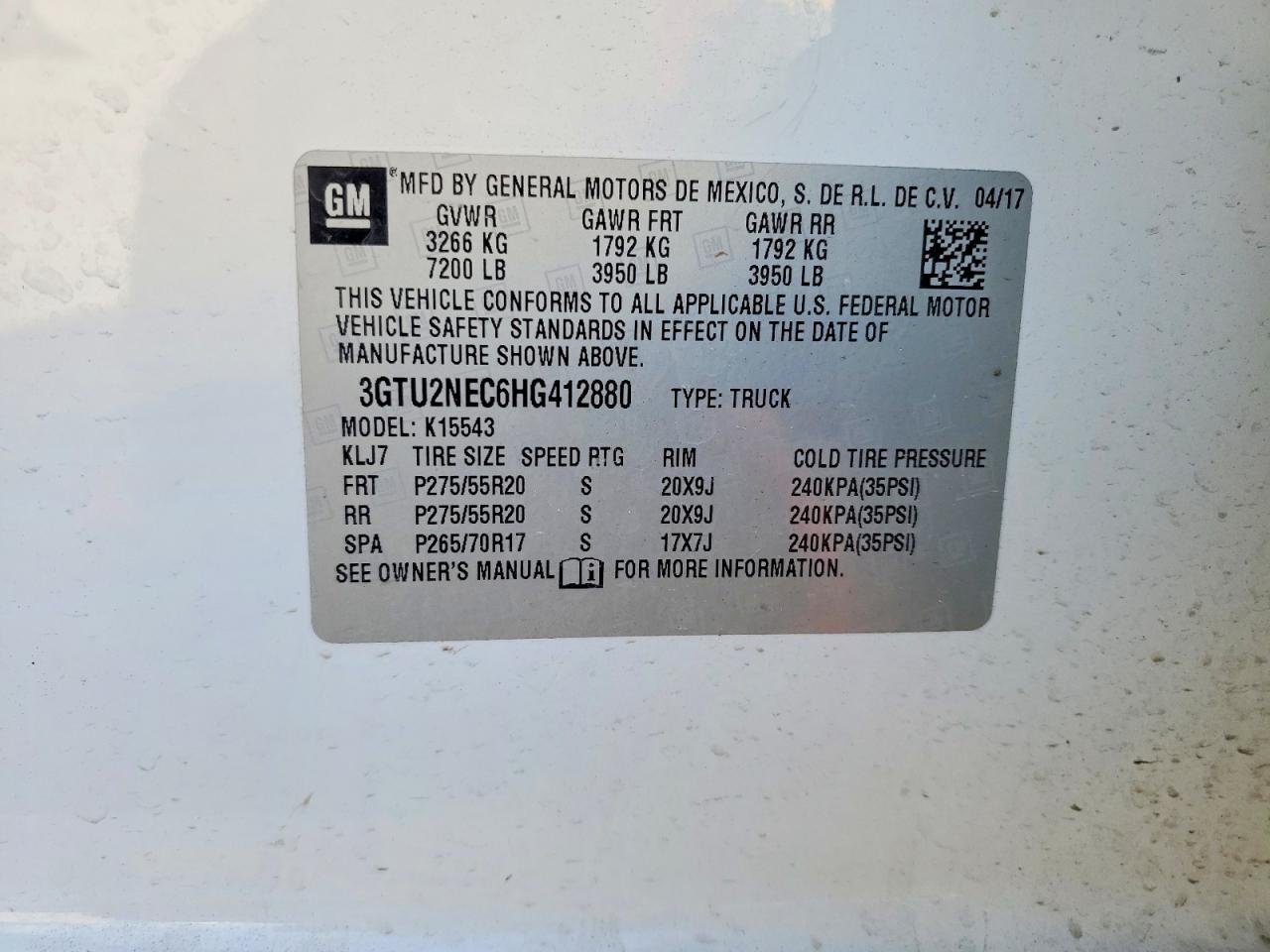 2017 GMC SIERRA K1500 SLT photo 13