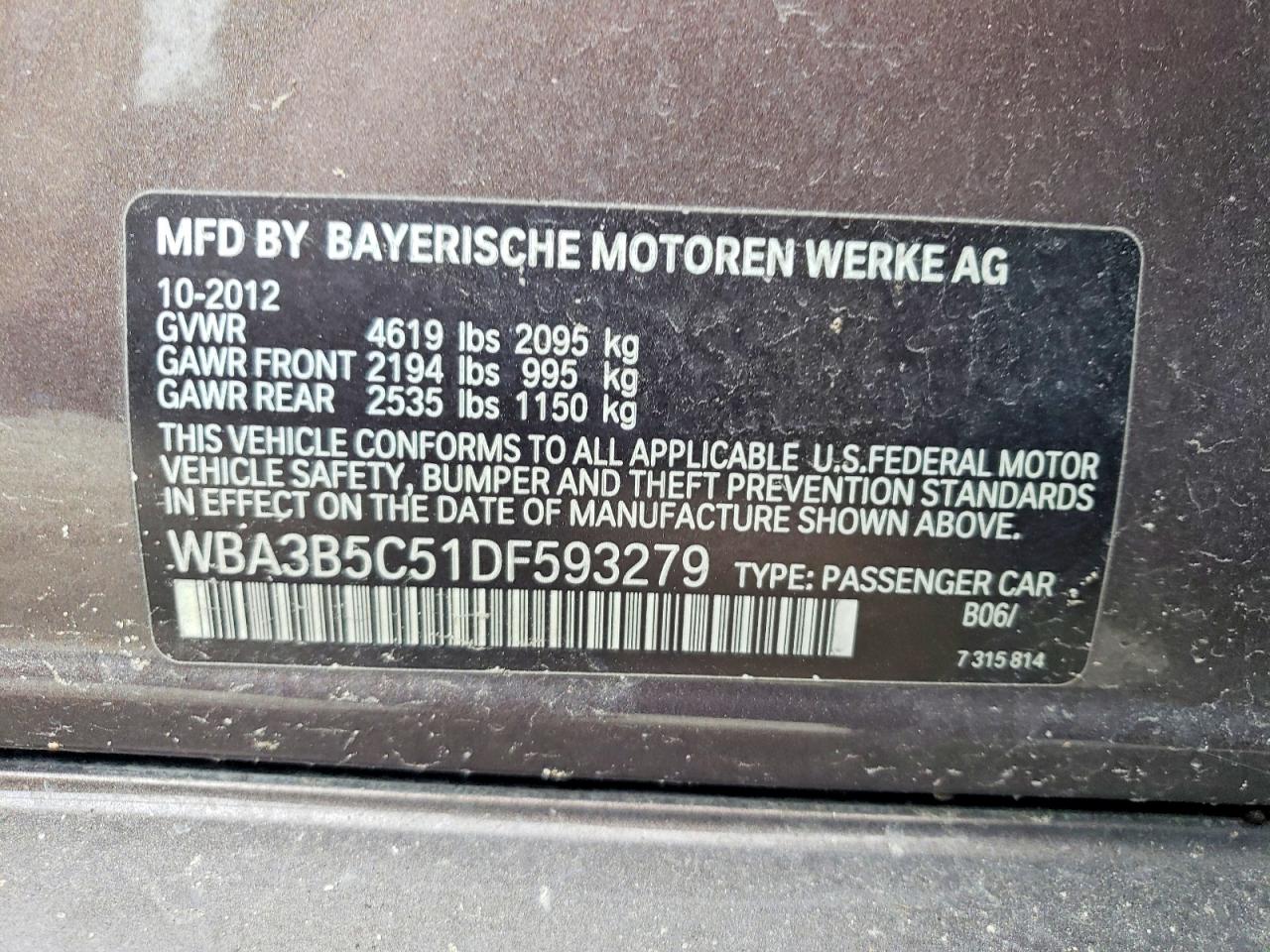2013 BMW 328 XI SULEV photo 12