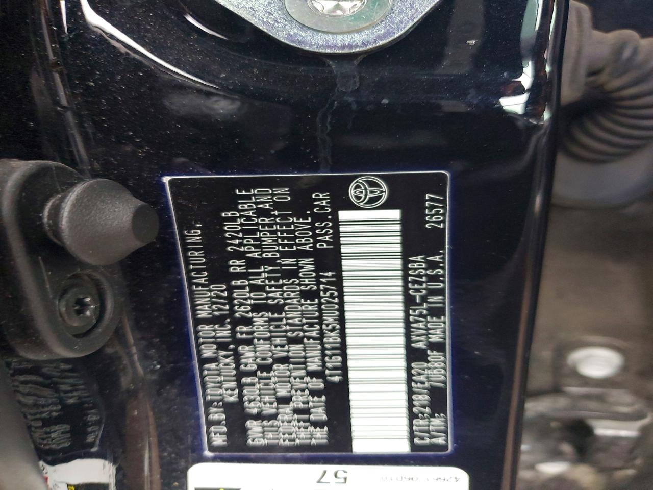 2021 TOYOTA CAMRY SE photo 34