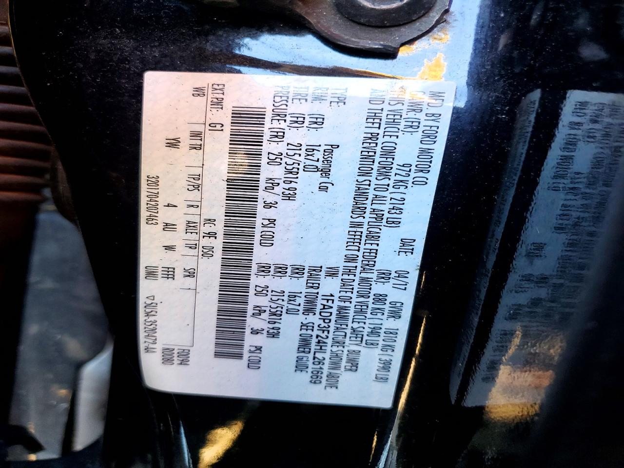 2017 FORD FOCUS SE photo 12