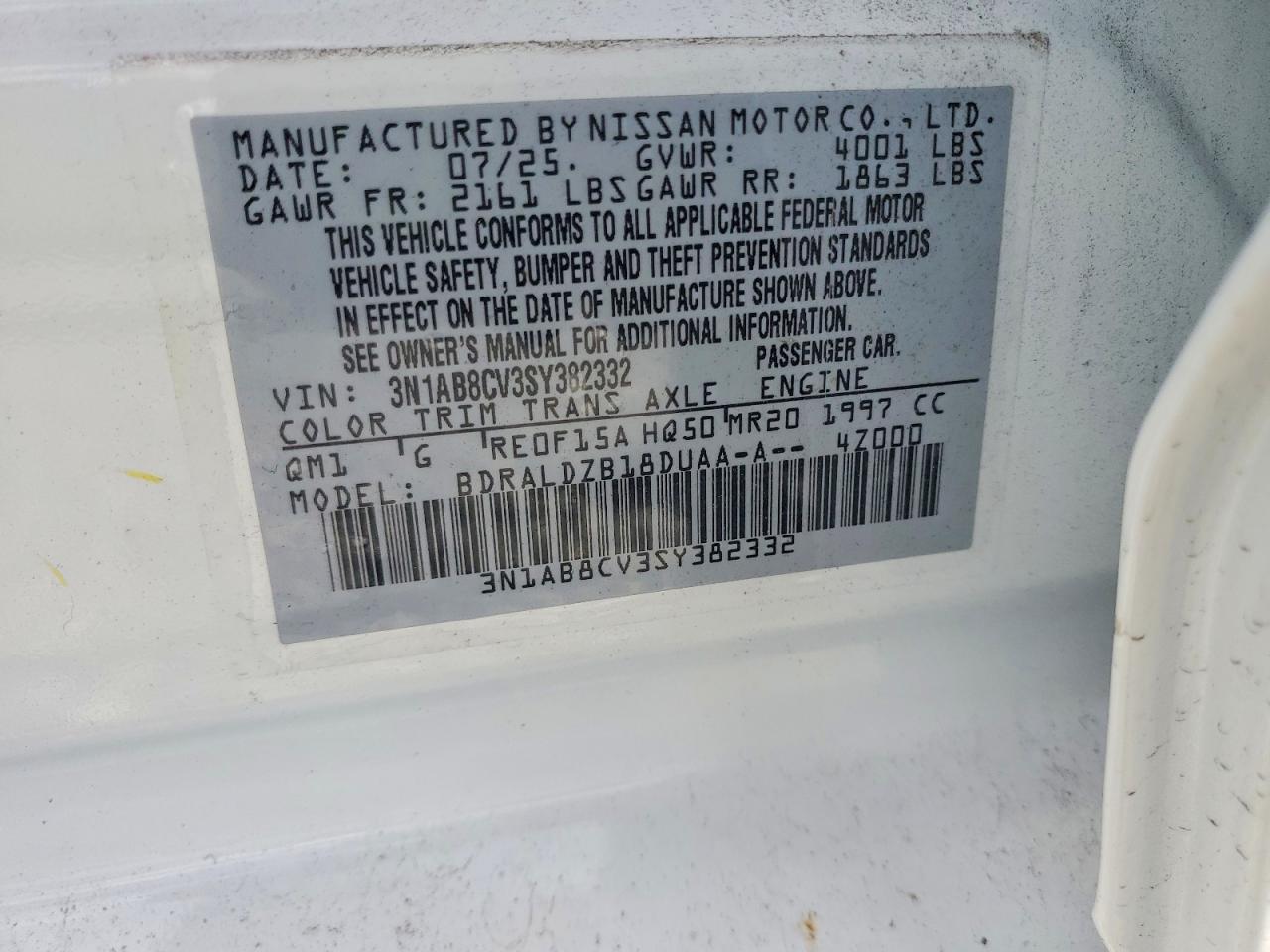 2025 NISSAN SENTRA SV photo 12