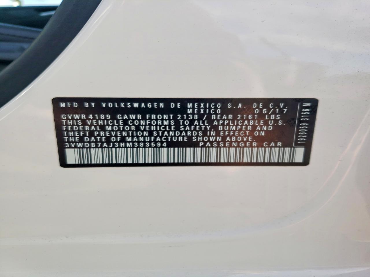 2017 VOLKSWAGEN JETTA SE photo 12