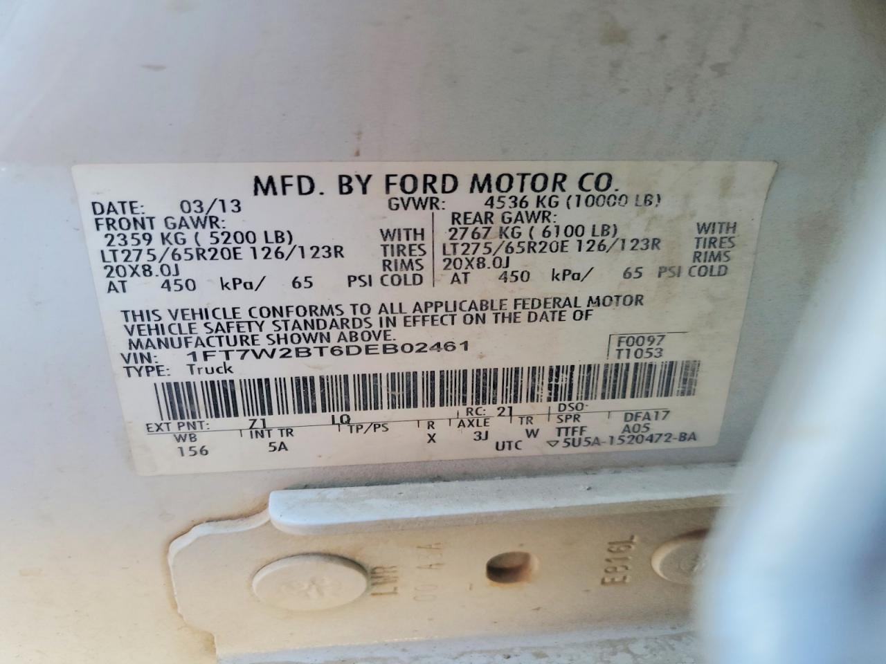 2013 FORD F250 SUPER DUTY photo 12