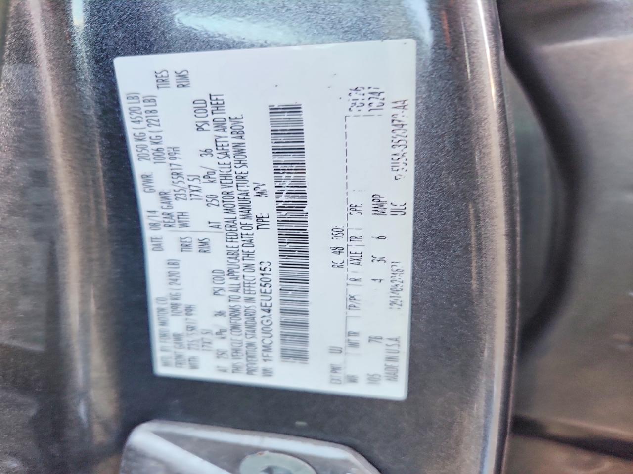 2014 FORD ESCAPE SE photo 12
