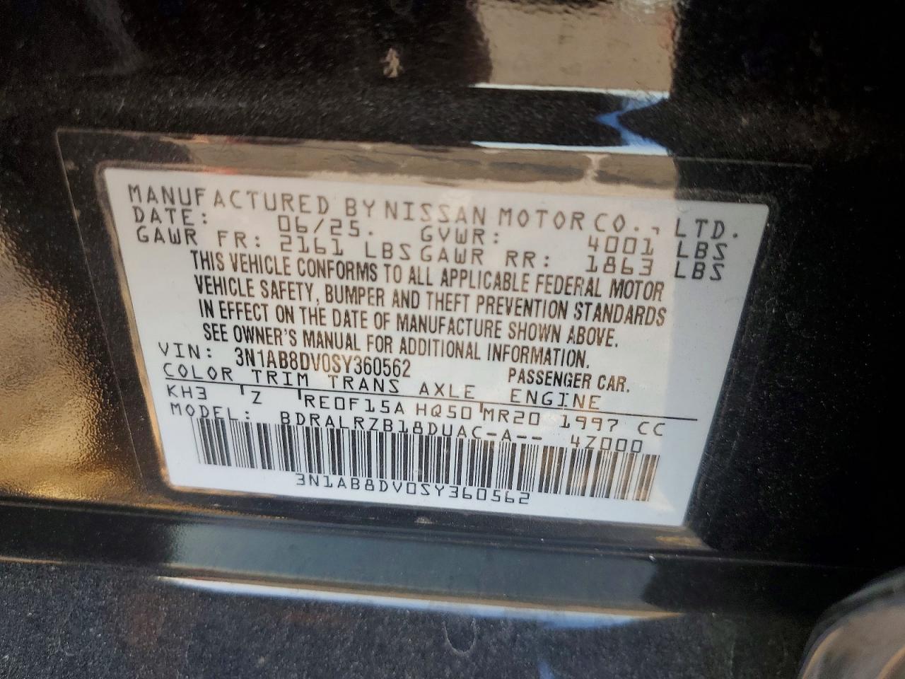 2025 NISSAN SENTRA SR photo 12