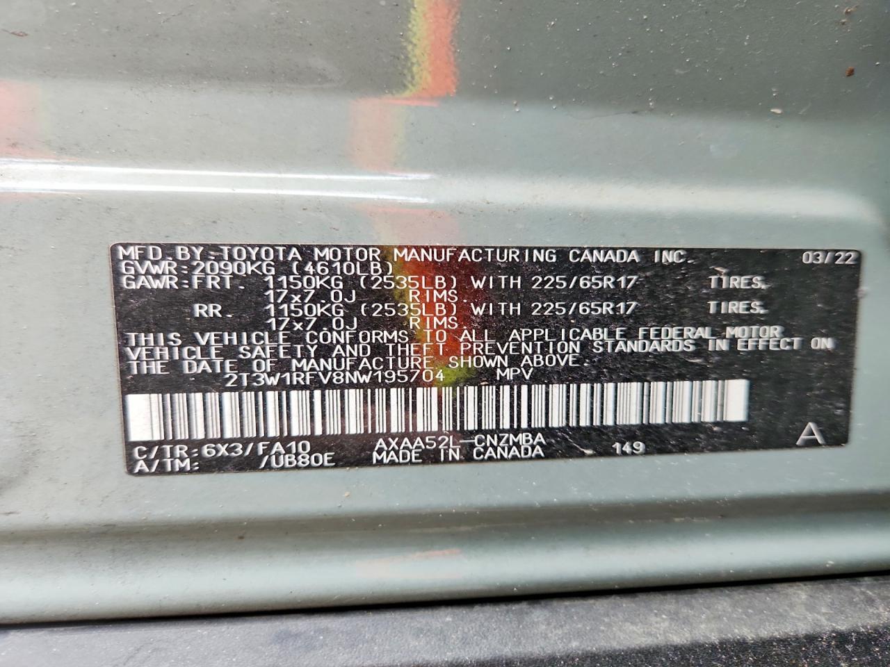2022 TOYOTA RAV4 XLE photo 13