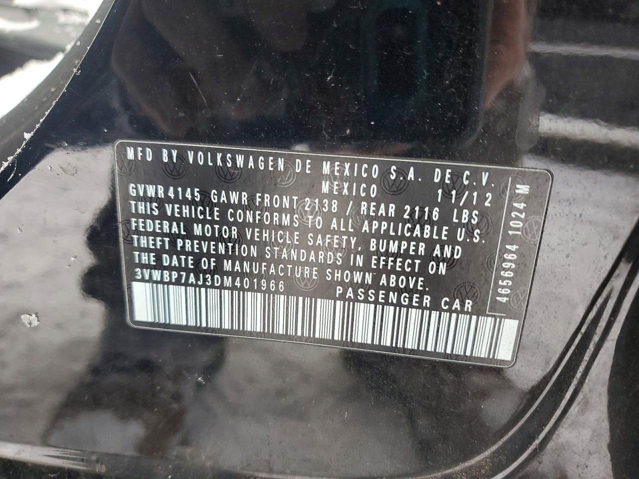 2013 VOLKSWAGEN JETTA SE photo 12