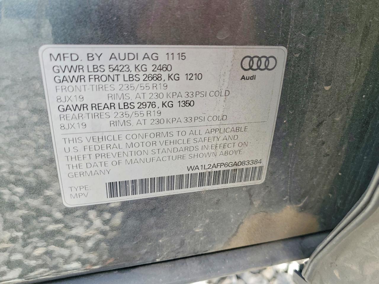 2016 AUDI Q5 PREMIUM PLUS photo 14