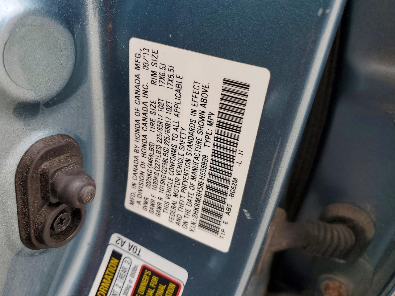 2014 HONDA CR-V EX photo 13