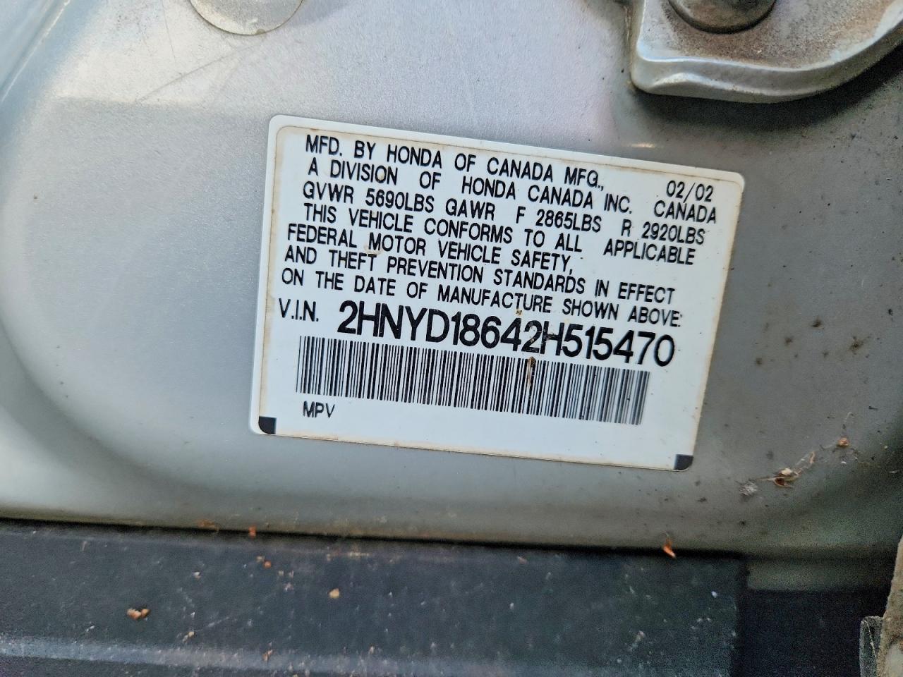 2002 ACURA MDX TOURING photo 13